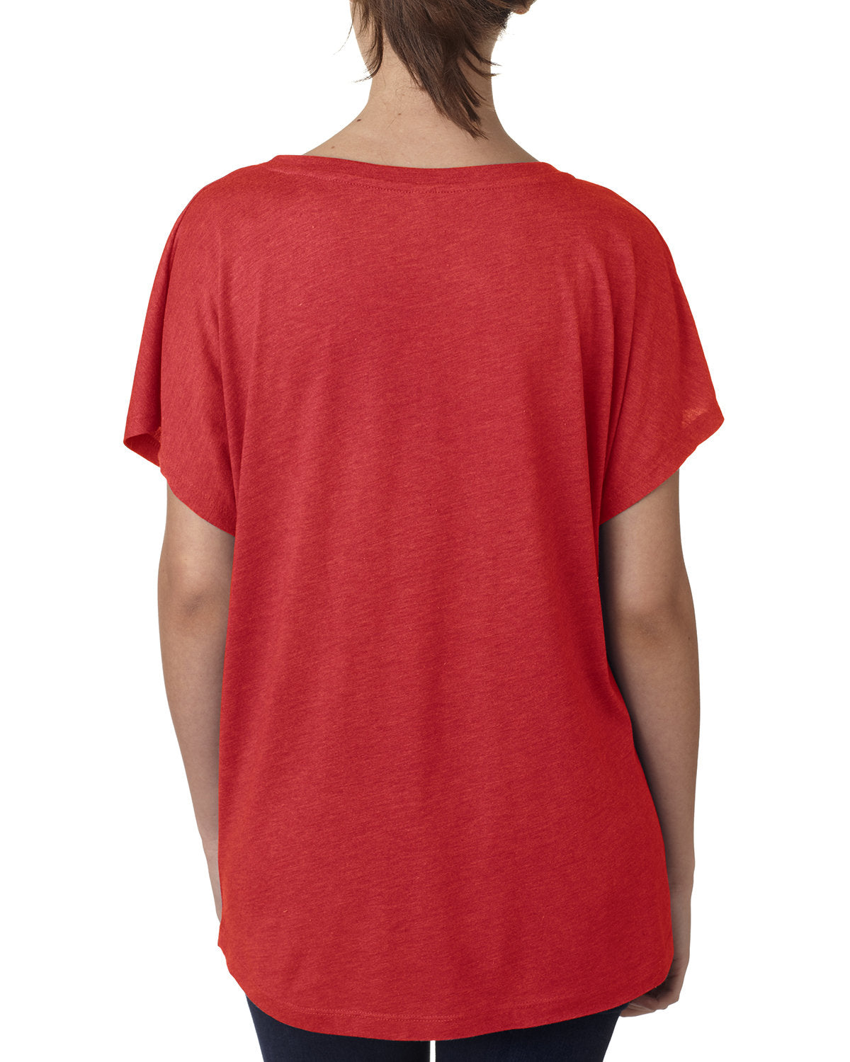 Next Level Apparel Ladies' Triblend Dolman T-Shirt - Back