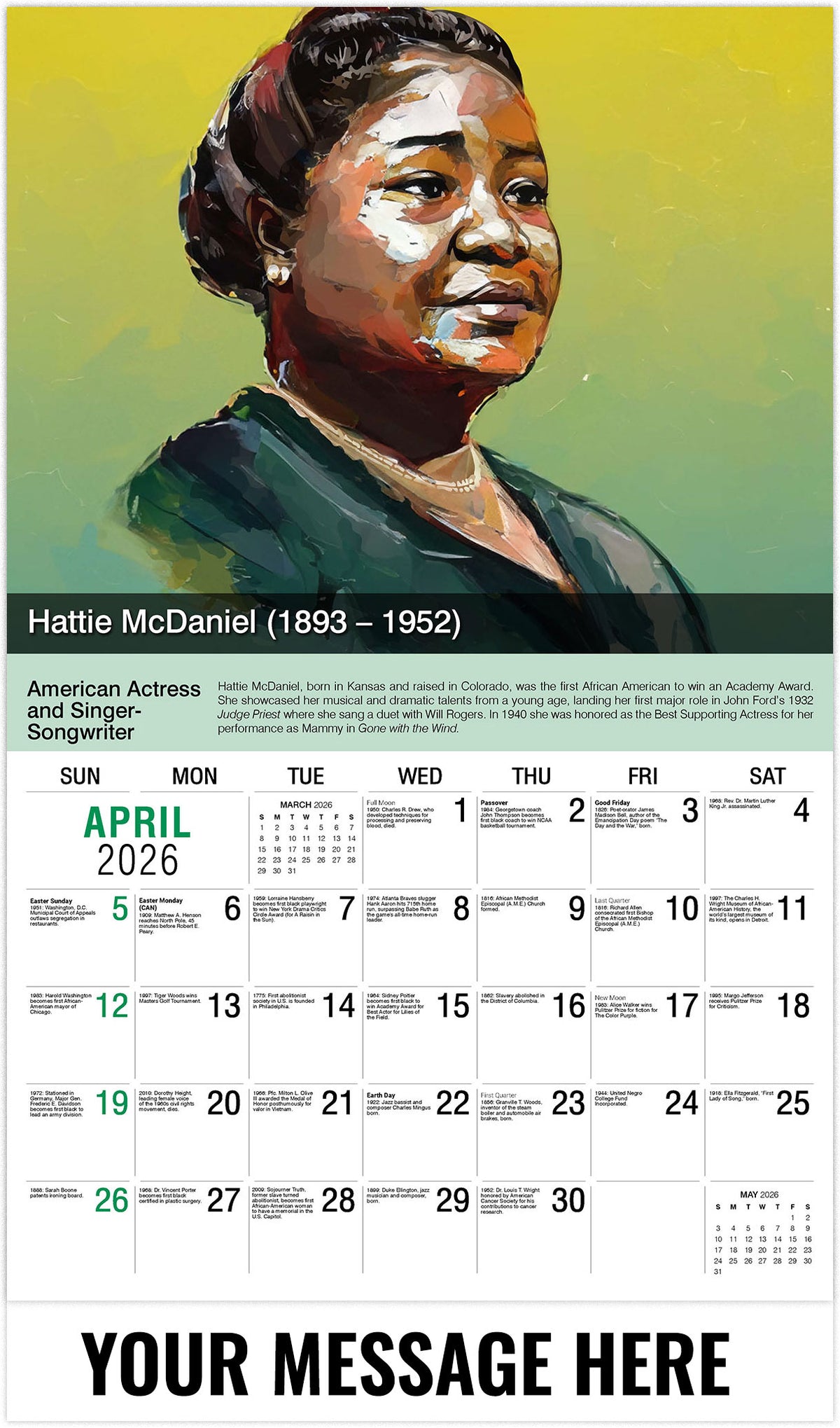 Black History: A Celebration - 2026 Promotional Calendar