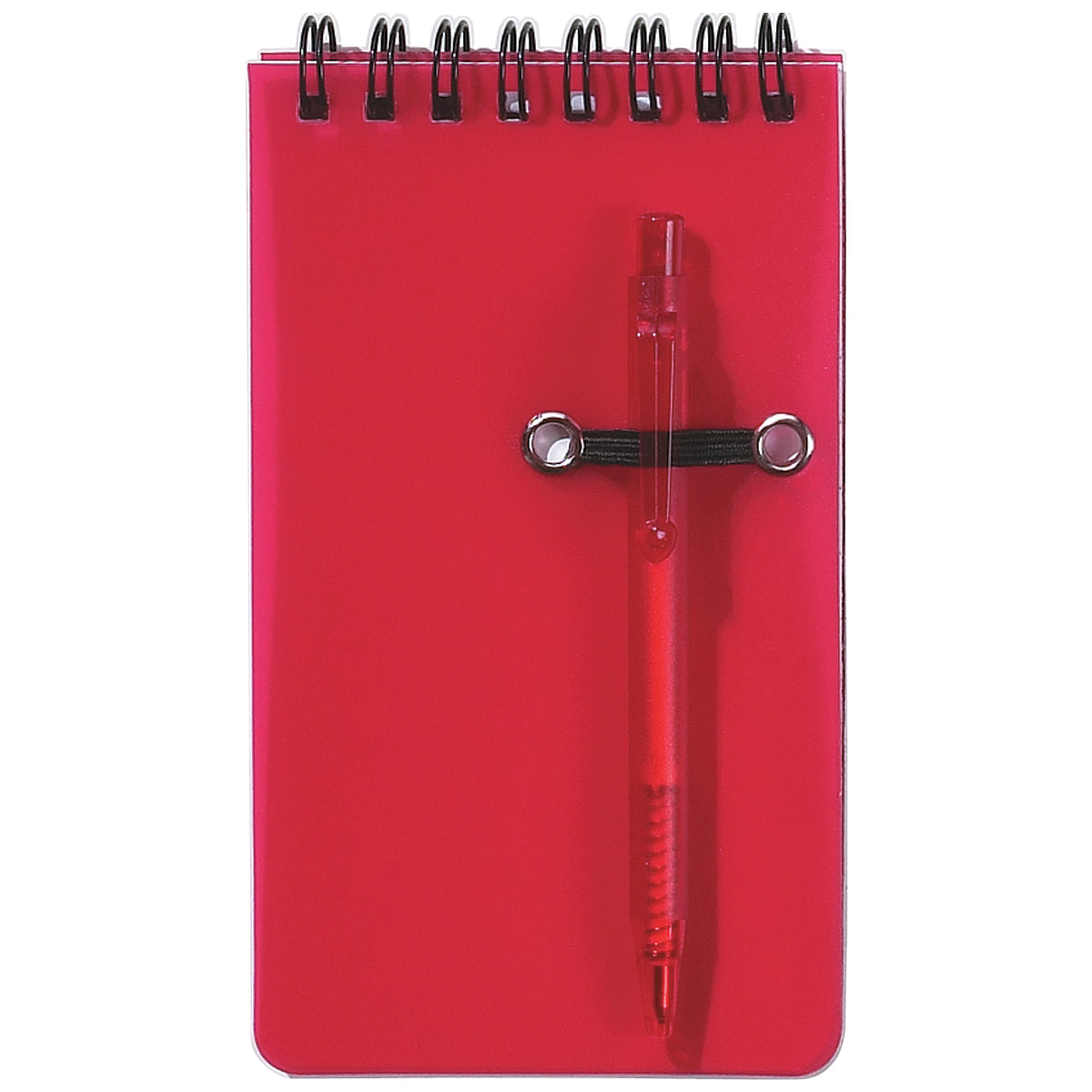 Spiral Jotter & Pen - Frost Red