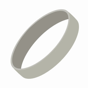 Silicone Wrist Bands - Debossed with Color CM2050_DC -