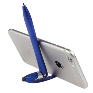 Yoga Stylus Pen And Phone Stand - Metallic Blue