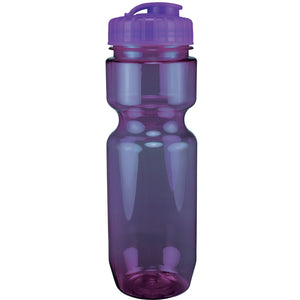 22 oz. Translucent Contour Bike Bottle - CM0317 - Translucent Purple