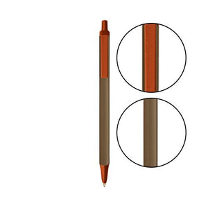 Metallic Sand BIC® Clic Stic® Pen - Metallic Sand With Metallic Orange