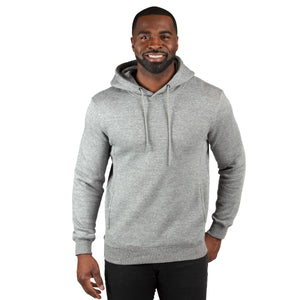 Threadfast Unisex Ultimate Fleece Pullover Hooded Sweatshirt - 320H - HEATHER GREY