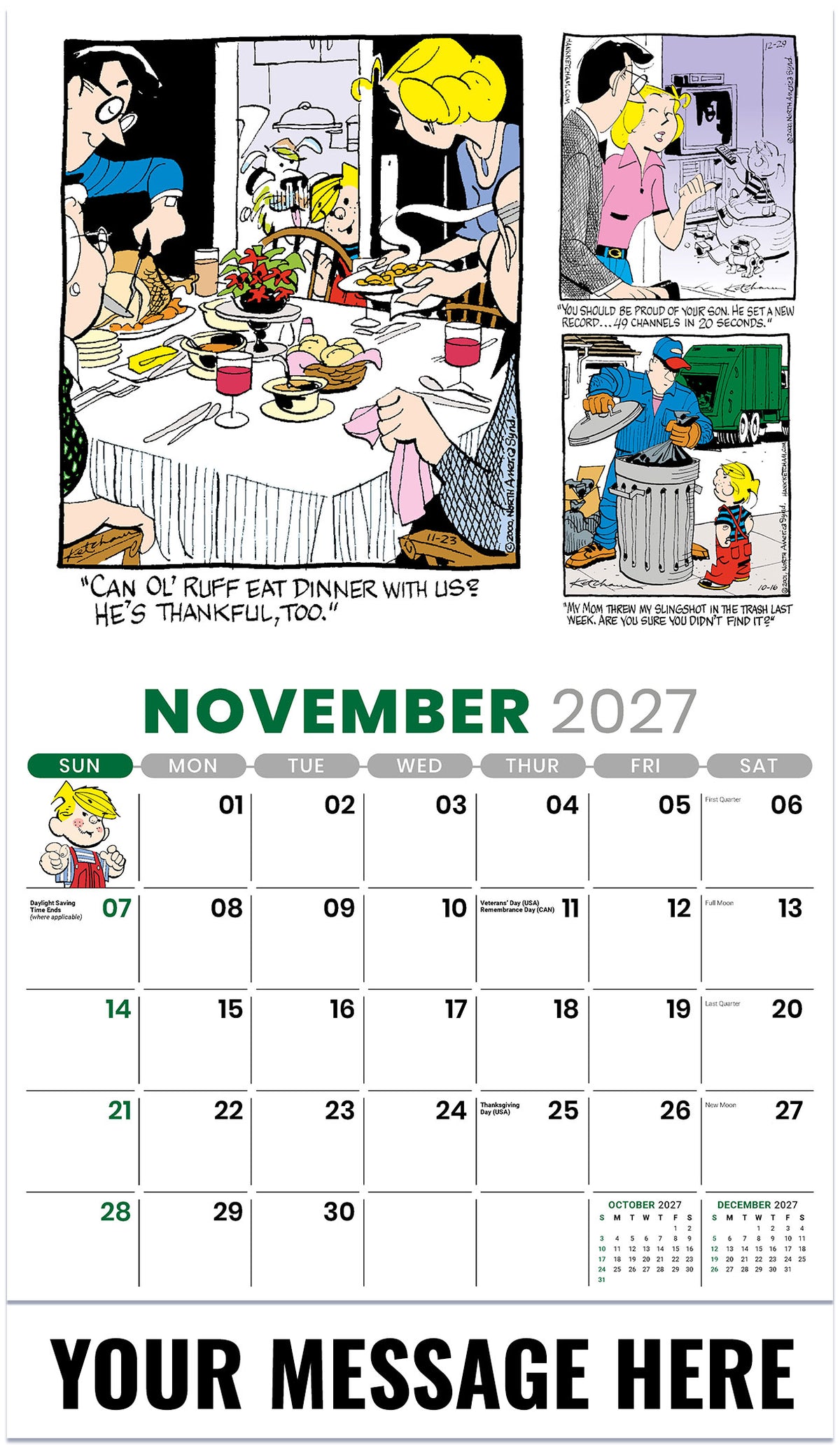 Dennis The Menace - 2027 Promotional Calendar