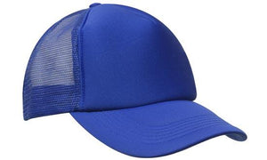 Mesh Back Baseball Cap - Custom Embroidered - Royal