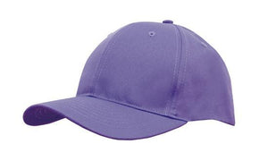 6 Panel Budget Cap - Custom Embroidered - Purple