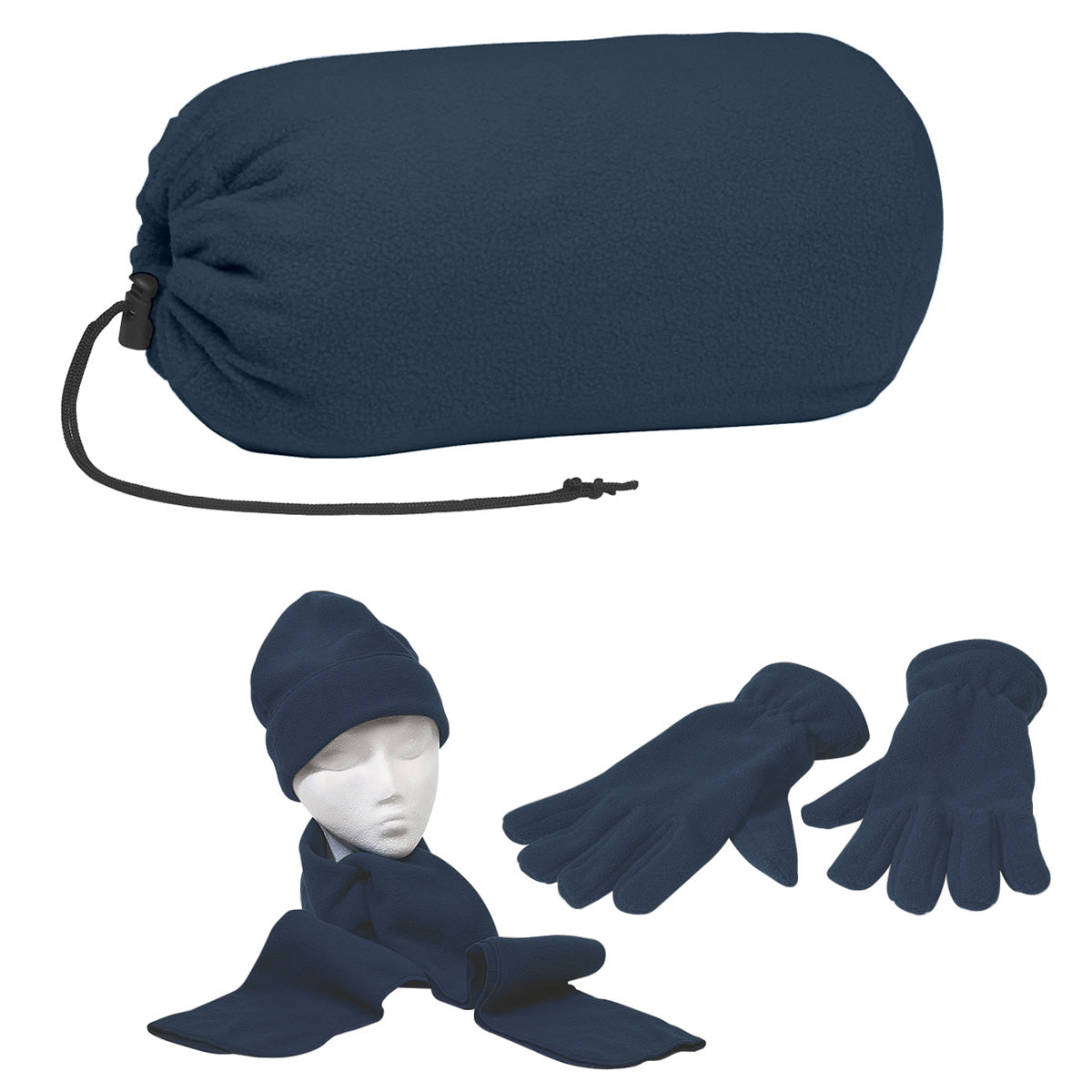 KEEP WARM BUDDY SET - Navy Blue