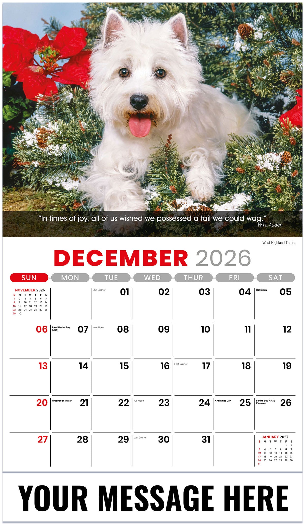 Dogs: Man's Best Friends - 2027 Promotional Calendar