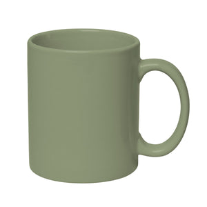 11 Oz. Colored Stoneware Mug - Solid/Two-Tone - Sage