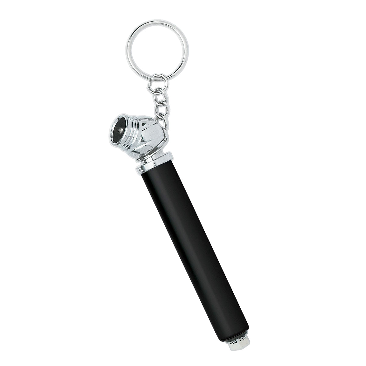 Mini Tire Gauge Key Chain - Metallic Black