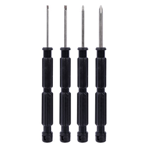 4- Piece Mini Screwdriver Set - Black