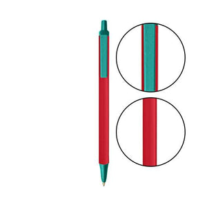 Red BIC® Clic Stic® Pen - Red With Teal