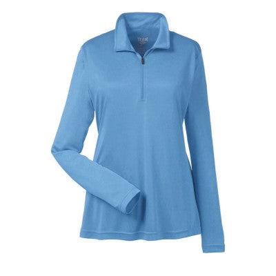 Ladies Team 365 Zone Performance Quarter-Zip - TT31W - Sport Light Blue