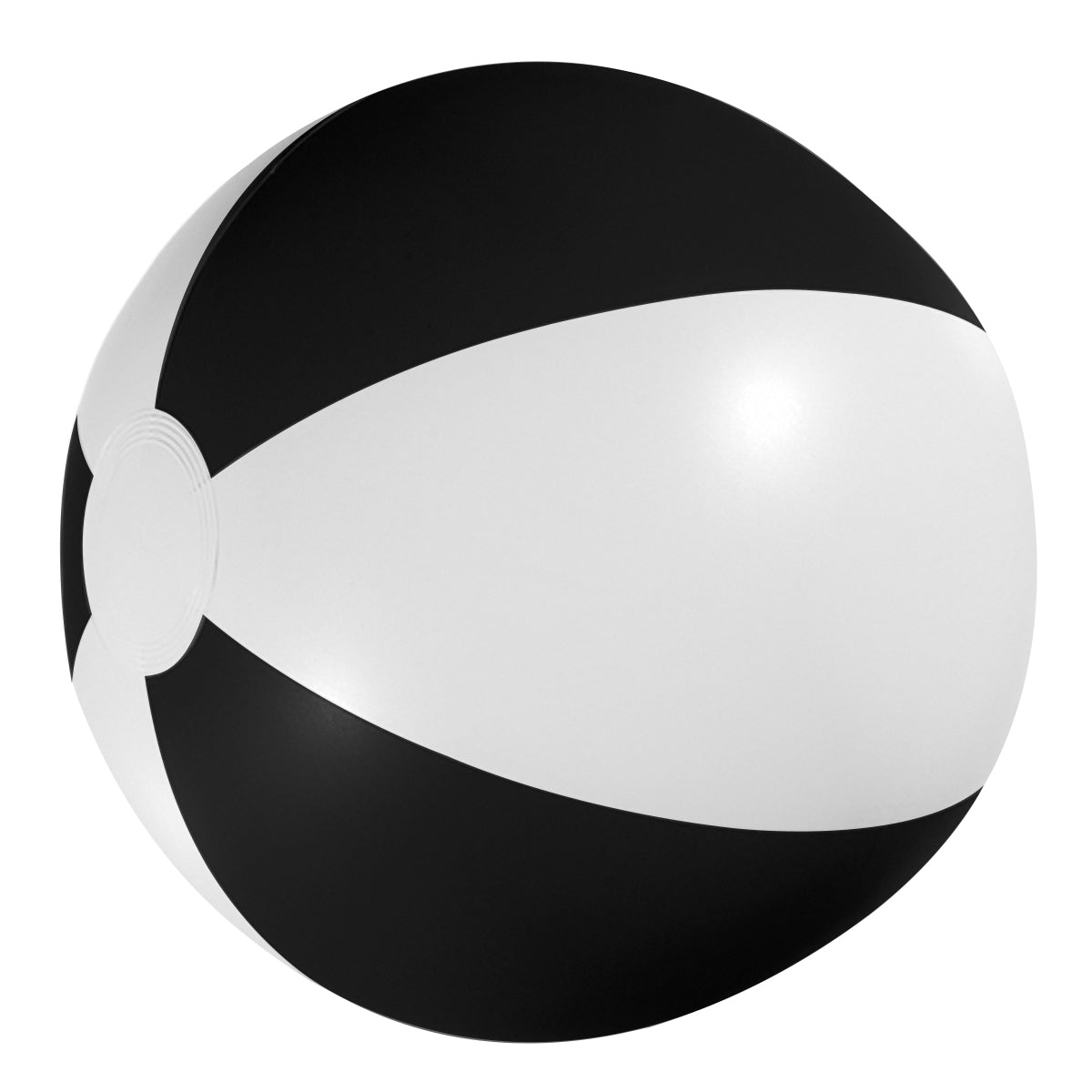 16" Beach Ball - White With Black