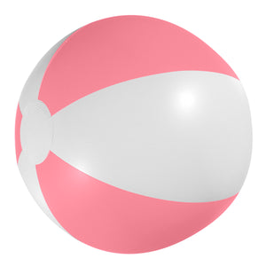 16" Beach Ball - White With Pink