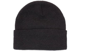 Acrylic Beanie with Thinsilate Lining - Custom Embroidered - Black