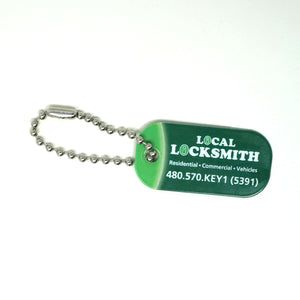 Poly Laminate Key Tag - Medium Rectangle - CM1006