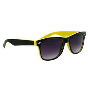 Two-Tone Malibu Sunglasses - White With Black