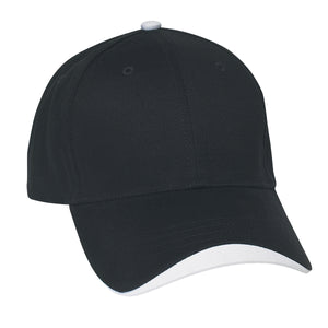 Wave Sandwich Cap - Black With White