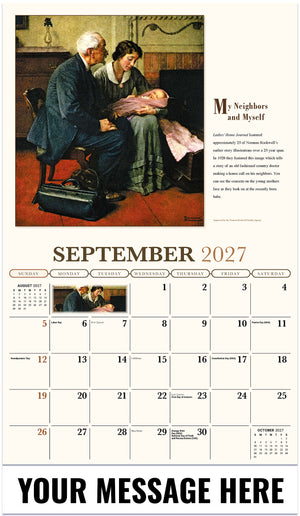 Memorable Images by Norman Rockwell Memory - 2027 Promotional Calendar