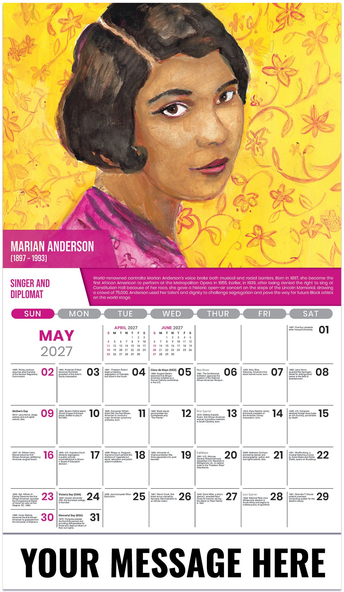 Black History: A Celebration - 2027 Promotional Calendar