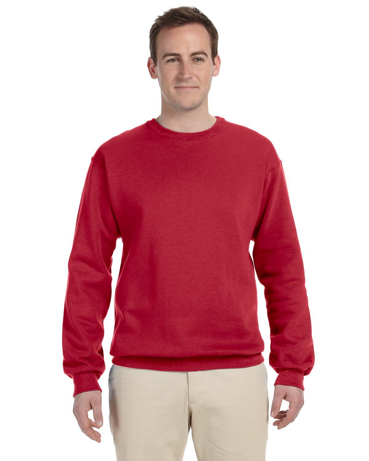 Adult NuBlend® Fleece Crew - True Red