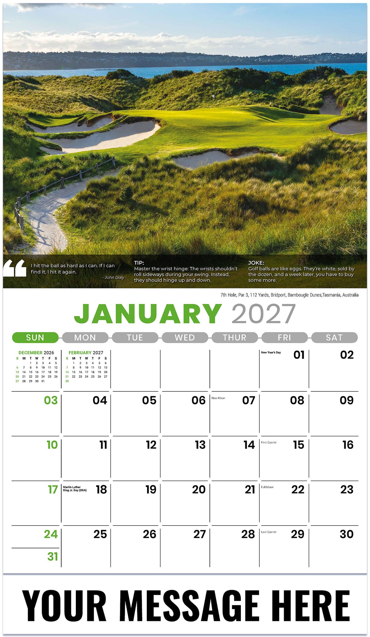 Golf Tips - 2027 Promotional Calendar
