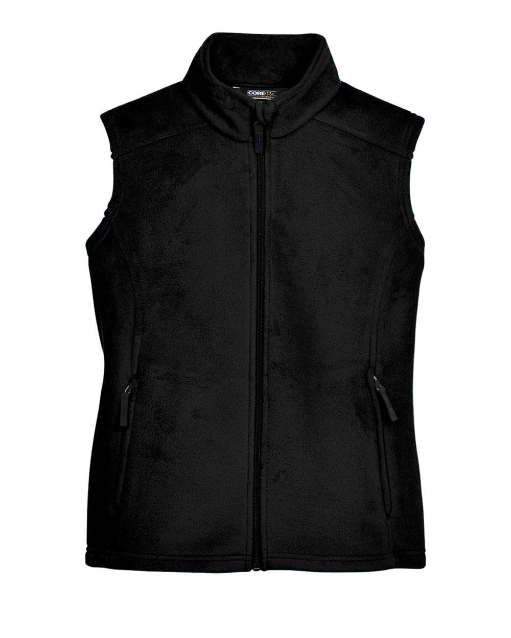 CORE365 Ladies' Journey Fleece Vest - Black