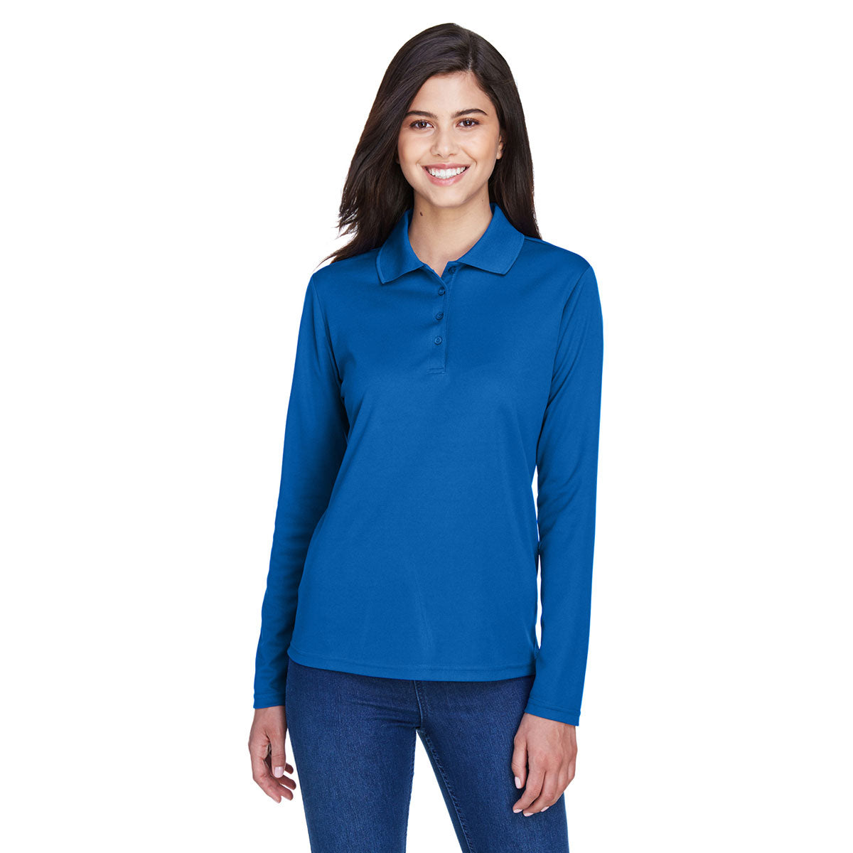 Core 365 Pinnacle Long Sleeve Pique Polo - women's