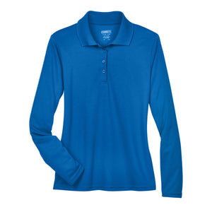 Core 365 Pinnacle Long Sleeve Pique Polo - women's - Royal