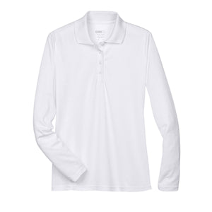 Core 365 Pinnacle Long Sleeve Pique Polo - women's - White