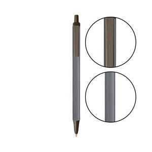 Silver BIC® Clic Stic® Pen - Silver With Espresso