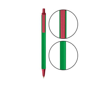 Green BIC® Clic Stic® Pen - Green With Metallic Red