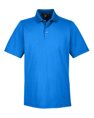 CrownLux Performance™ Men's Plaited Polo - French Blue