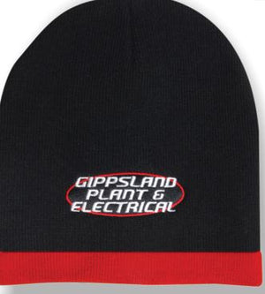 Acrylic 2 Tone Rolled Down Beanie - Custom Embroidered -