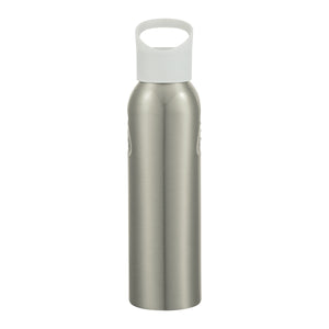 20 Oz. Aluminum Sports Bottle - Silver With Gray