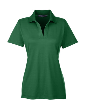 CrownLux Performance™ Ladies' Plaited Polo - Forest