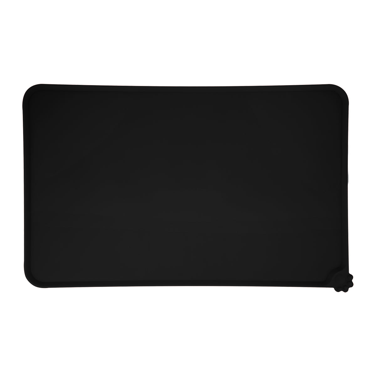 Silicone Pet Food Place Mat - Black