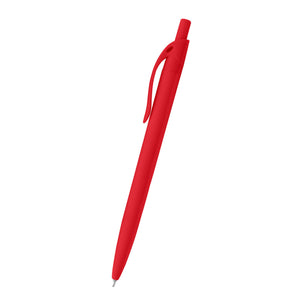 Sleek Write Rubberized Pen - Red