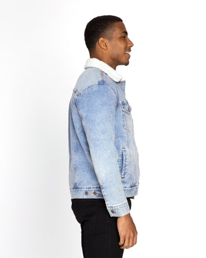 Threadfast Unisex Sherpa-Lined Denim Jacket