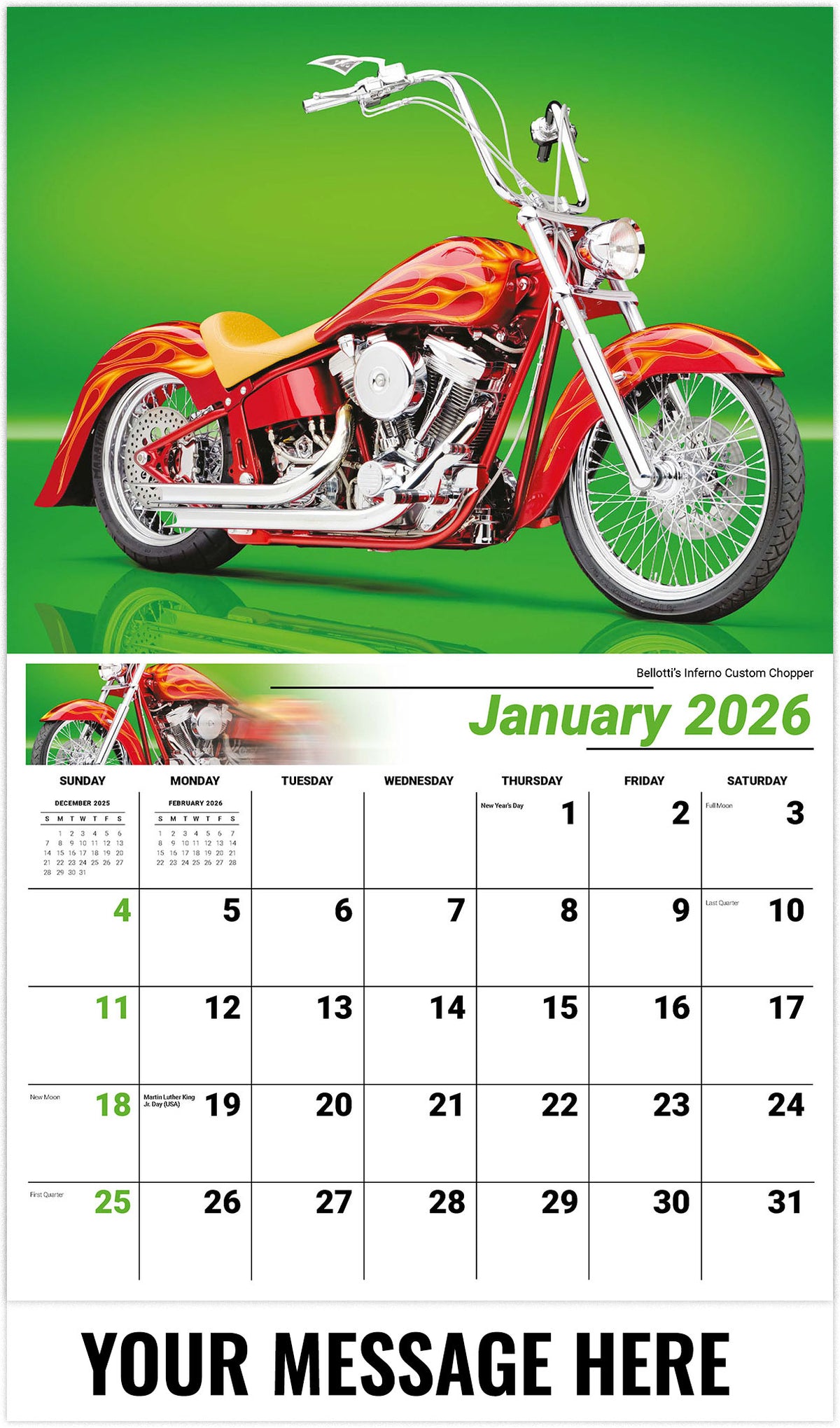 Motorcycle Mania - 2026 Promotional Calendar