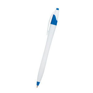 Dart Pen - White With Blue