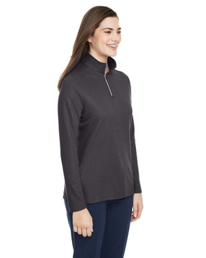 Core365 Ladies' Fusion ChromaSoft™ Pique Quarter-Zip