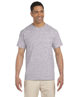 Adult Gildan Ultra Cotton® Pocket T-Shirt - Color - ACG230 - Sand