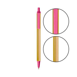 Cream BIC® Clic Stic® Pen - Cream With Pink