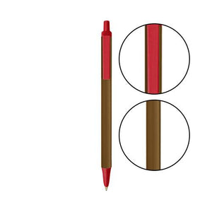 Metallic Brown BIC® Clic Stic® Pen - Metallic Brown With Red