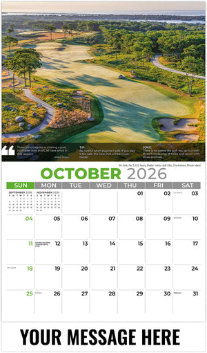 Golf Tips - 2026 Promotional Calendar