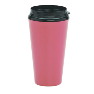 16 Oz. Infinity Tumbler With Plastic Sip Thru Lid - Pink