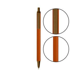 Metallic Orange BIC® Clic Stic® Pen - Metallic Orange With Metallic Brown